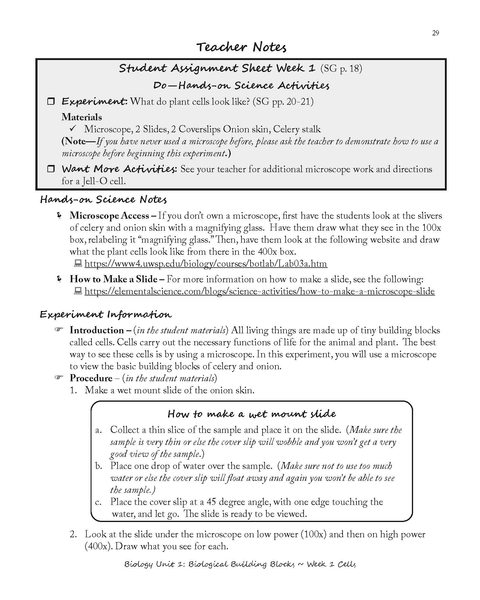 Biology for the Logic Stage Teacher Guide (3rd Edition)