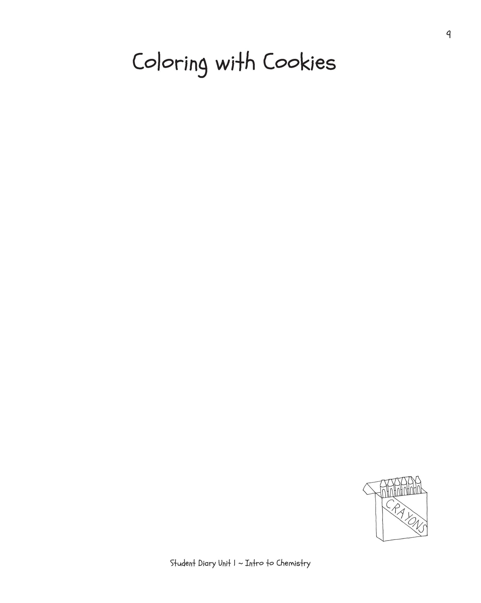 Intro to Science Student Diary