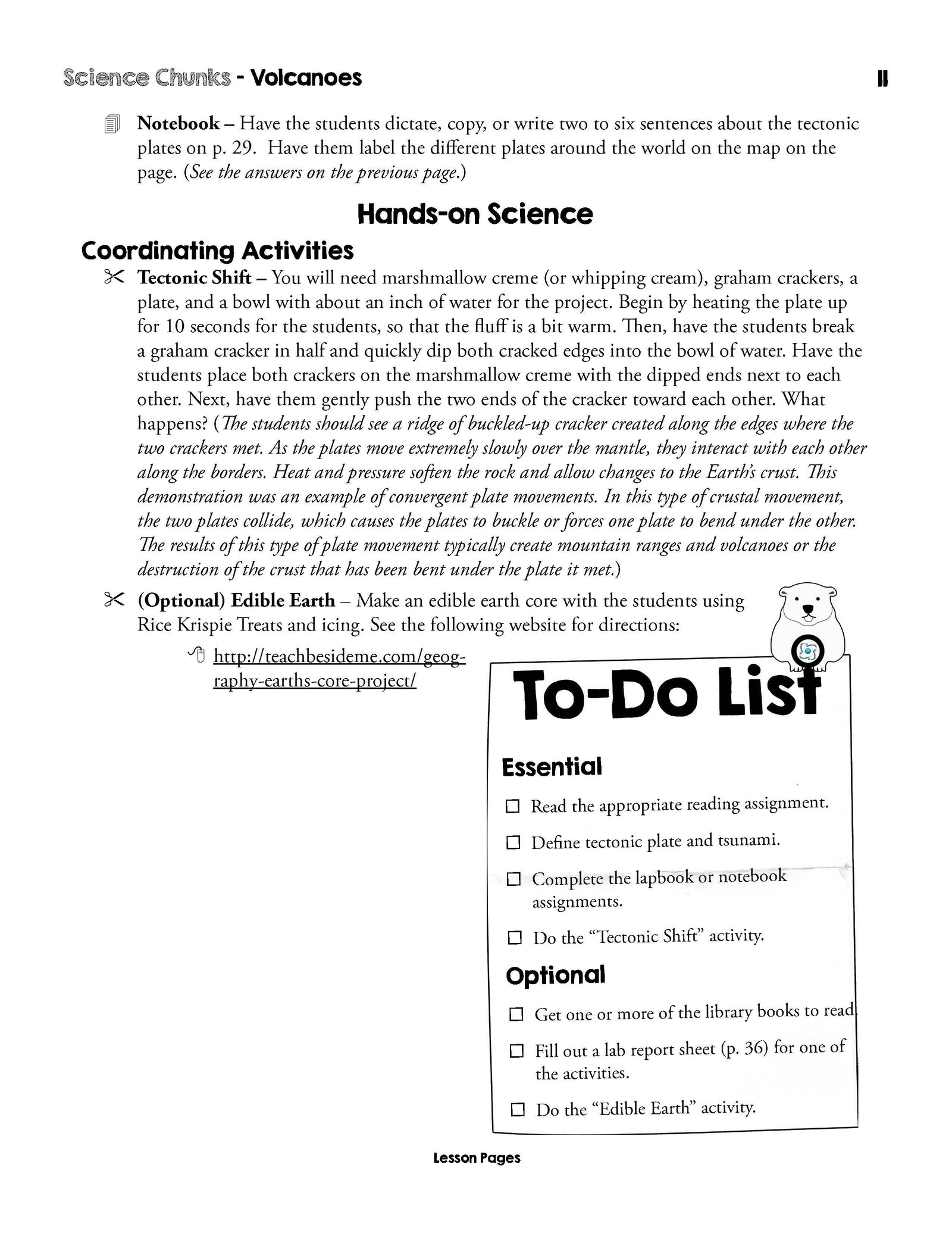 Science Chunks Volcano Unit