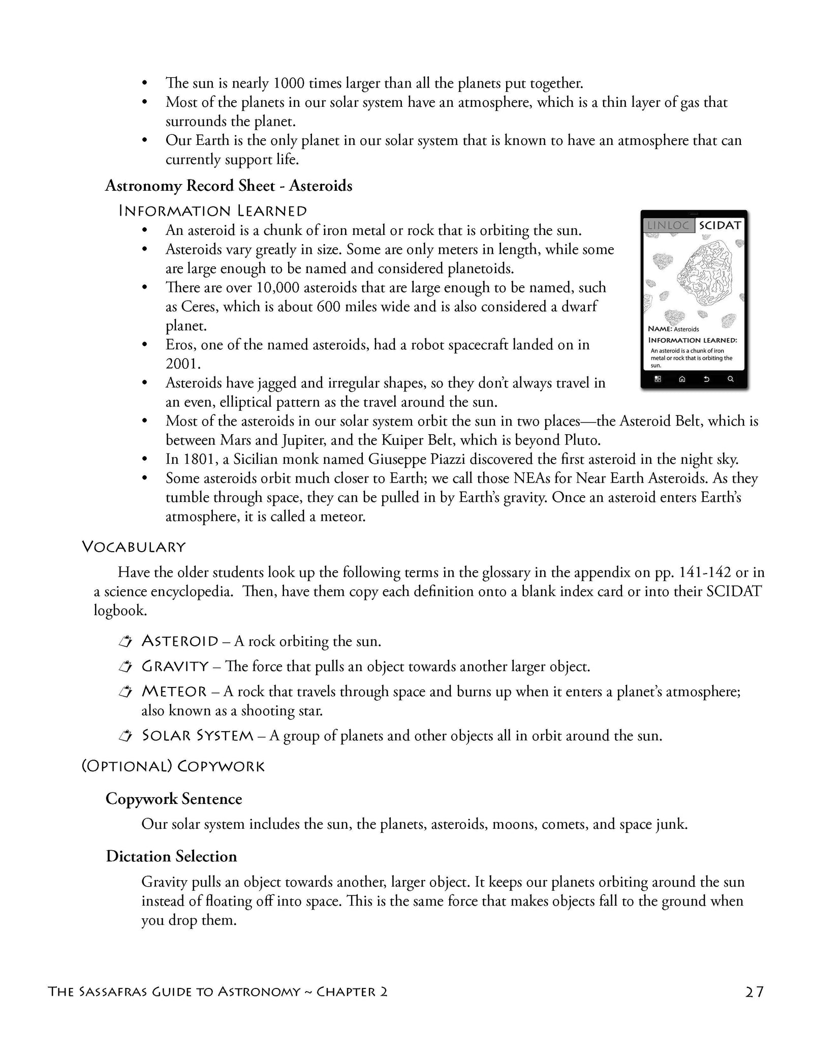 The Sassafras Science Adventures Volume 6: Astronomy Printed Combo | Elemental Science