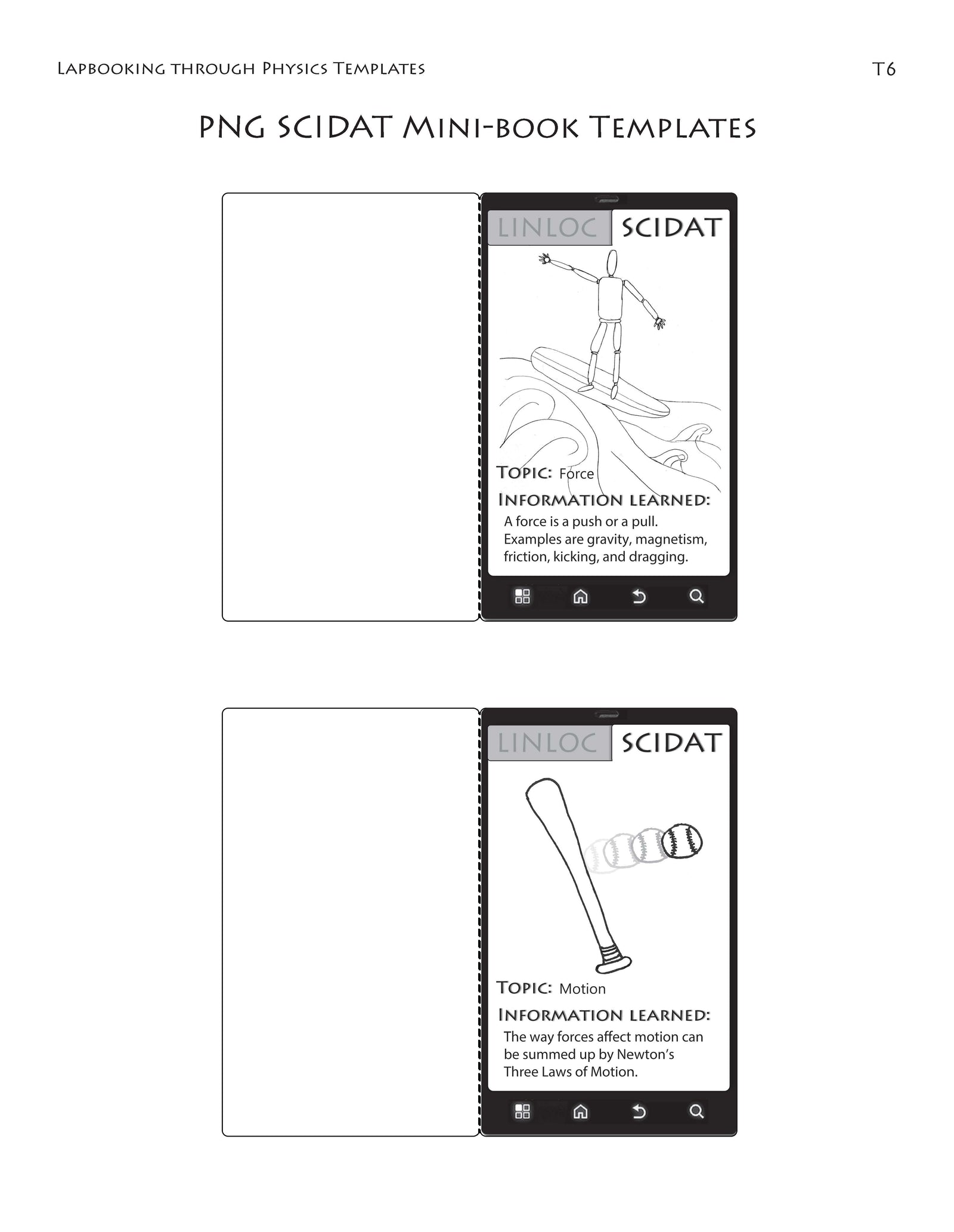 Lapbooking through Physics with the Sassafras Twins