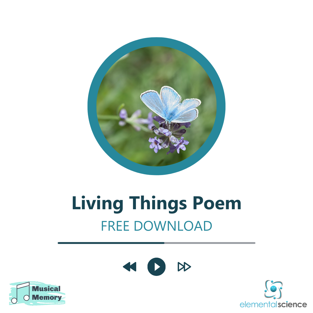 Living Things Memory Work Song {FREE Download}