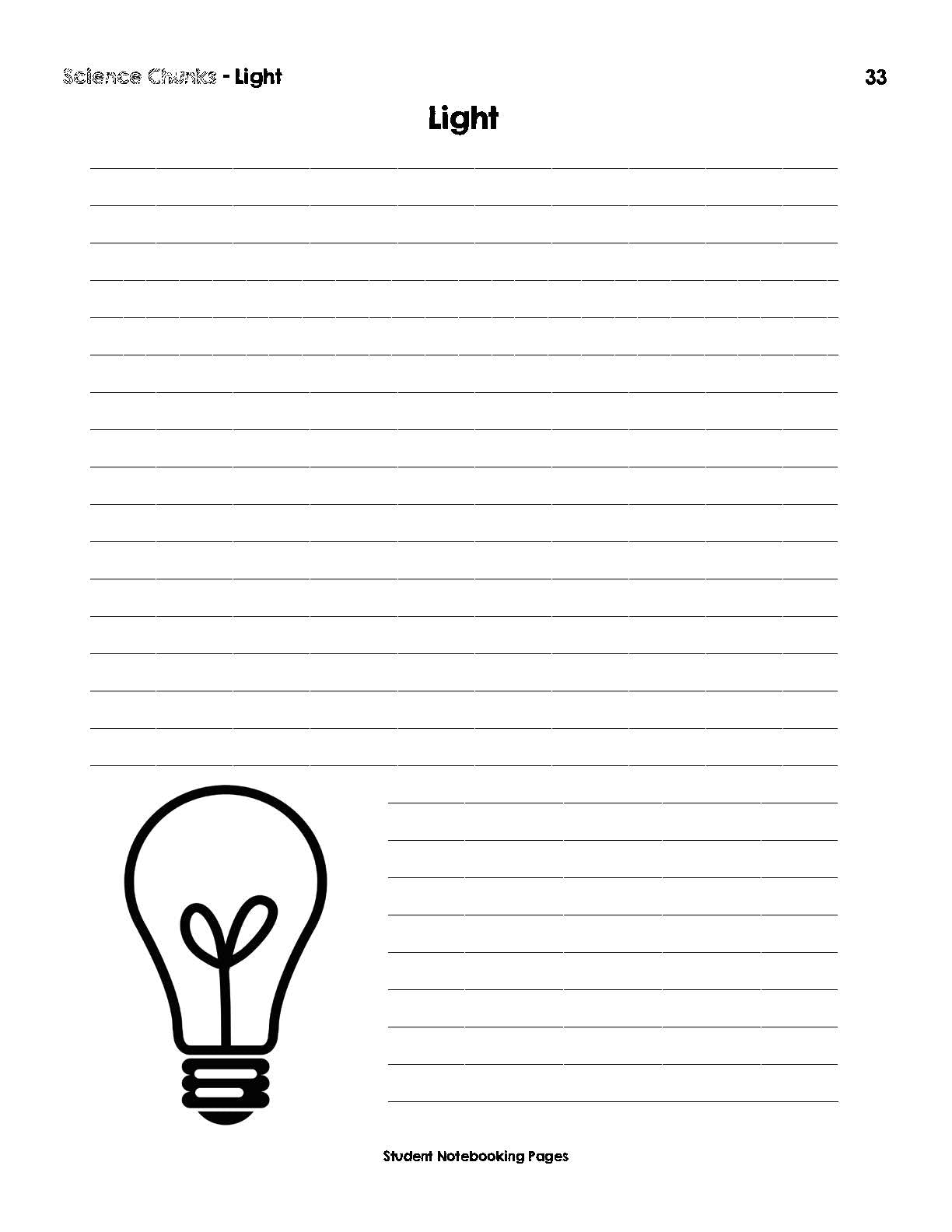 Science Chunks Light Unit | Elemental Science
