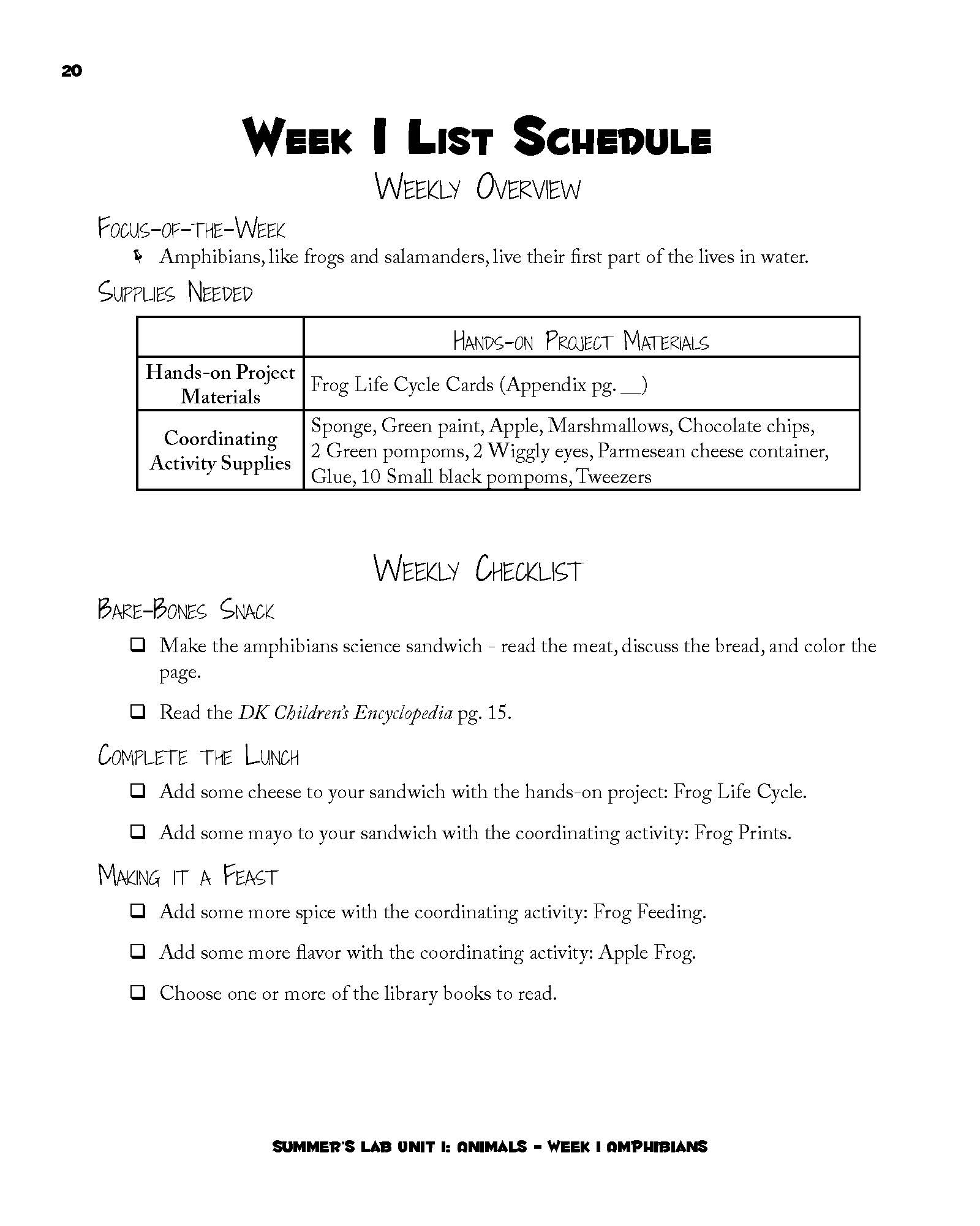 Summer's Lab Teacher Guide | Elemental Science