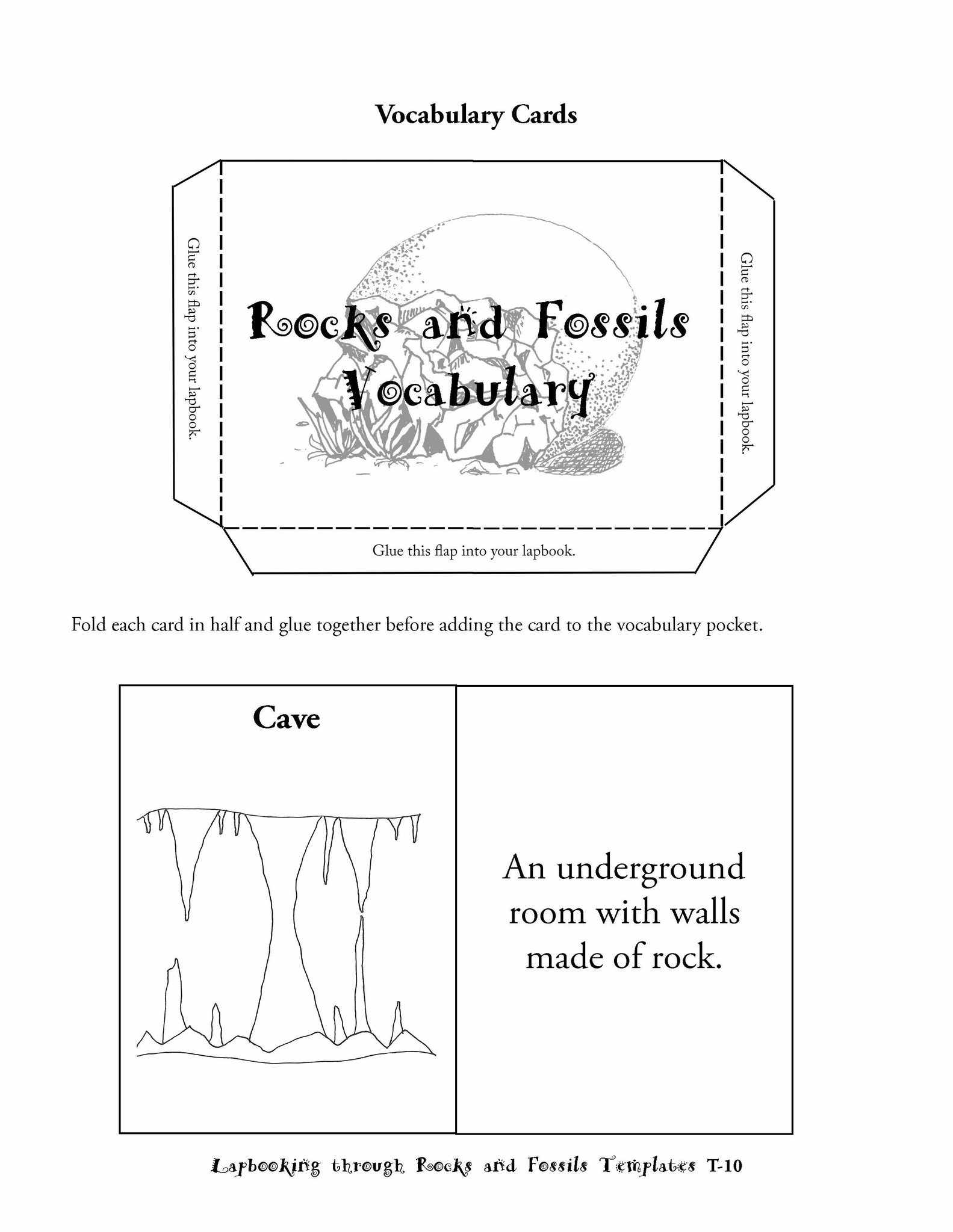 Science Lapbook - Lapbooking Through Rocks And Fossils (eBook)
