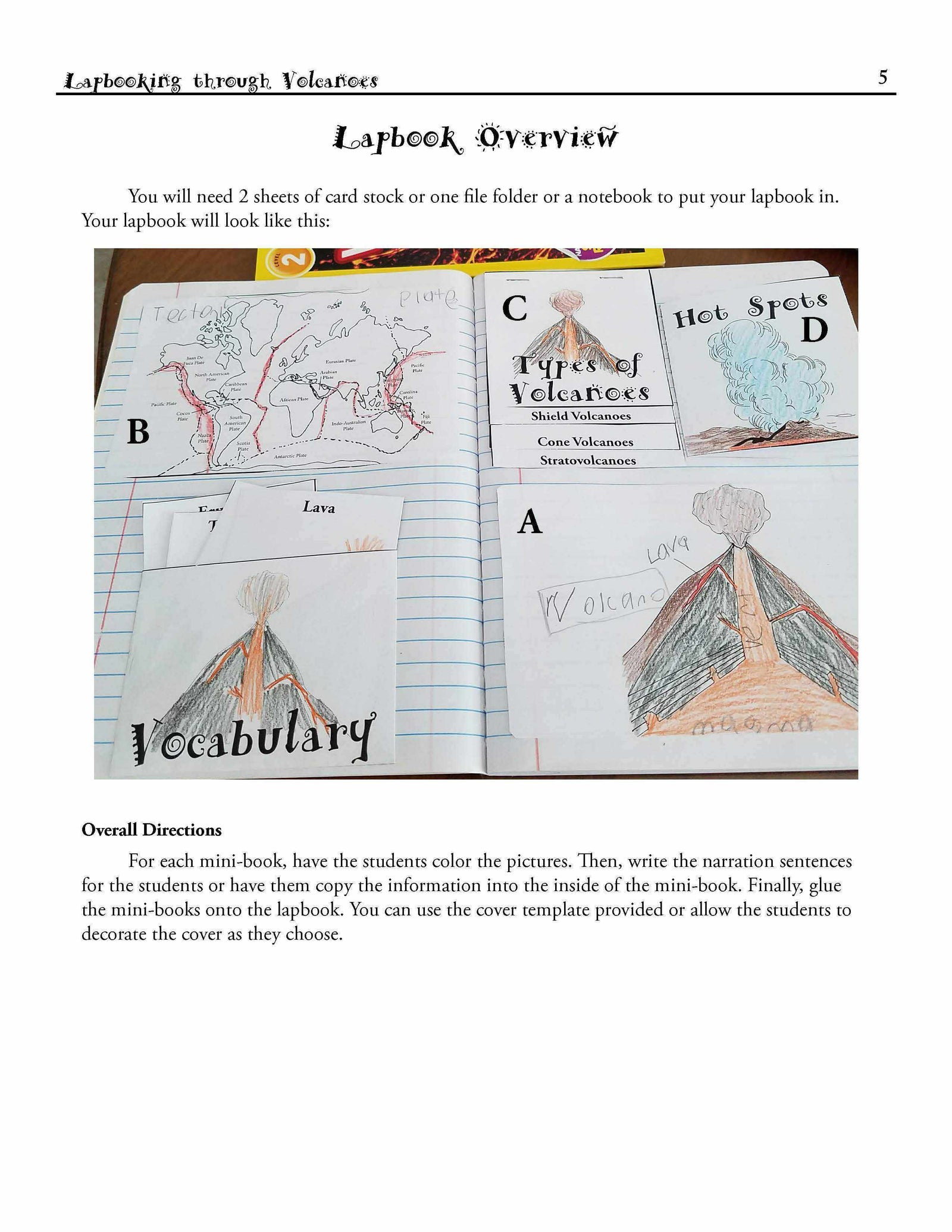 Lapbooks - Lapbooking Through Volcanoes {Quick Lapbook From Elemental Science}