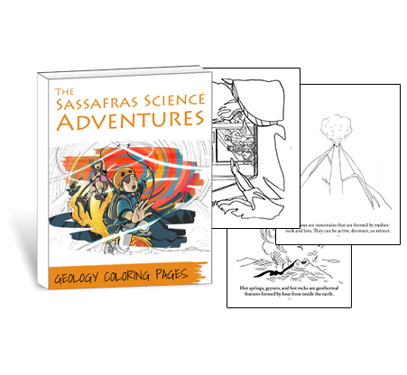 Sassafras Science Geology Coloring Pages by Elemental Science