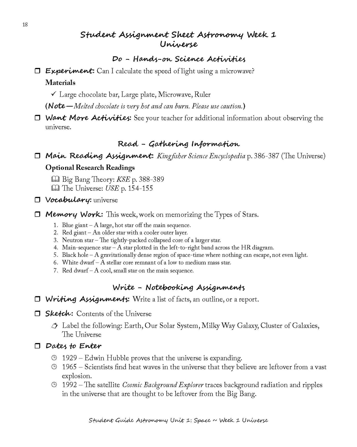 Earth Science & Astronomy for the Logic Stage Student Guide (3rd Edition)