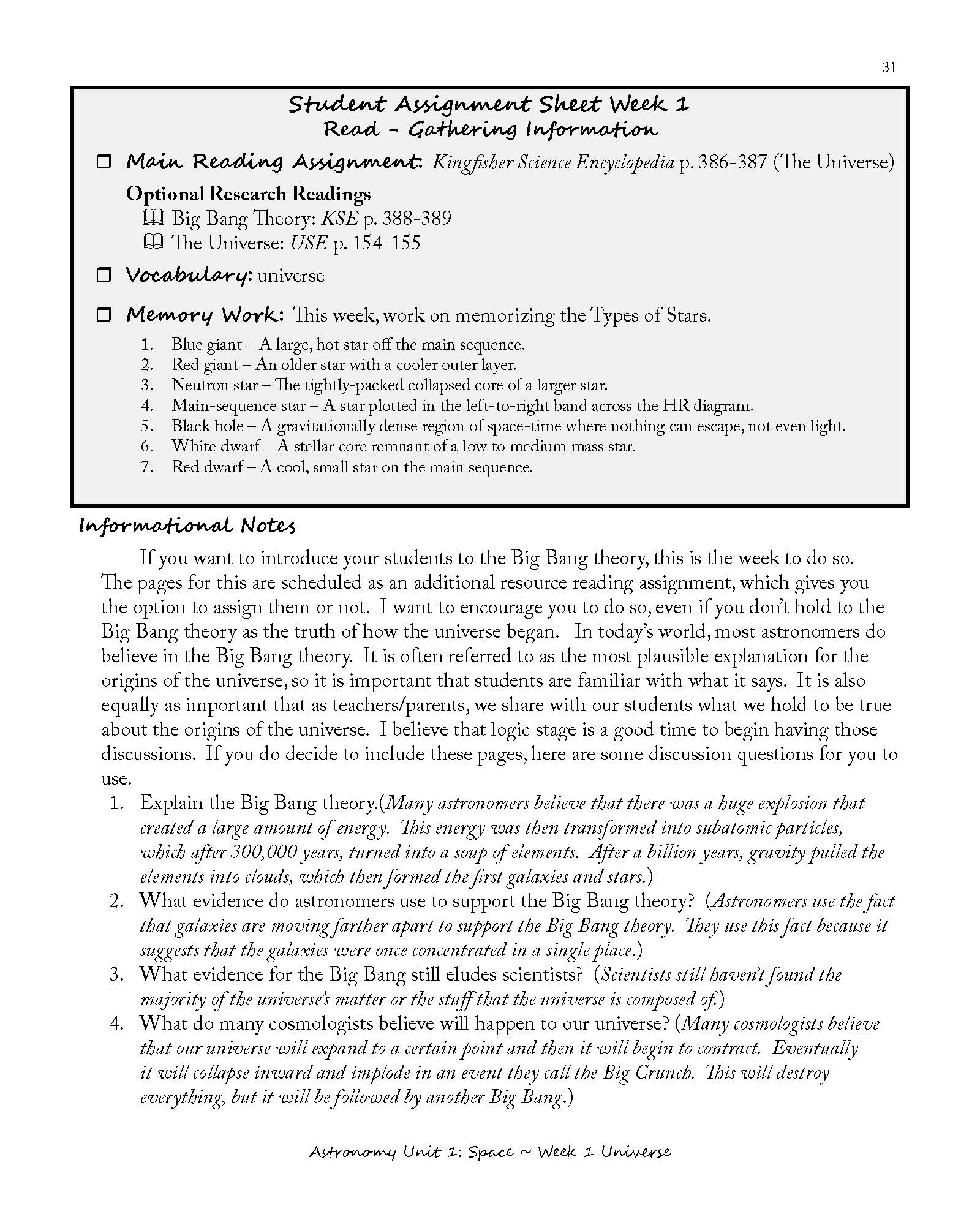 Earth Science & Astronomy for the Logic Stage Teacher Guide (3rd Edition)