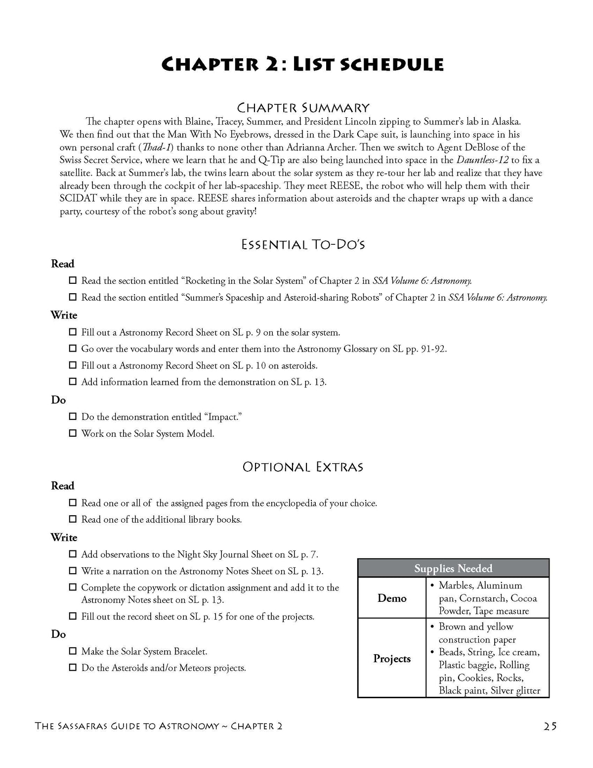 The Sassafras Guide to Astronomy | Elemental Science