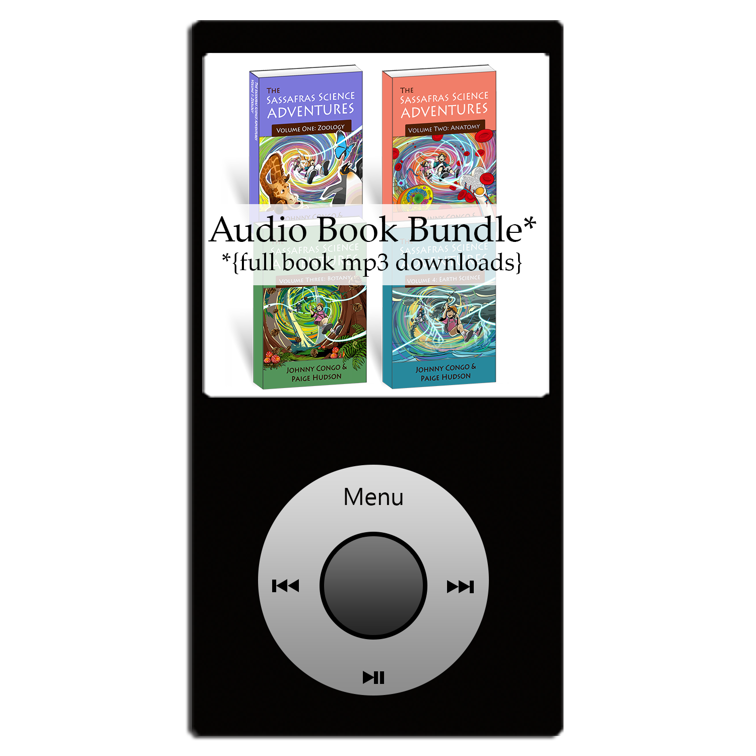 Sassafras Science Audiobooks (Volumes 1 to 4)