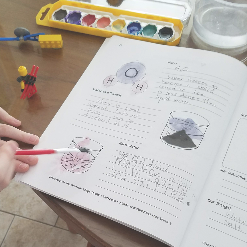 Sample of Elemental Science's homeschool science curriculum