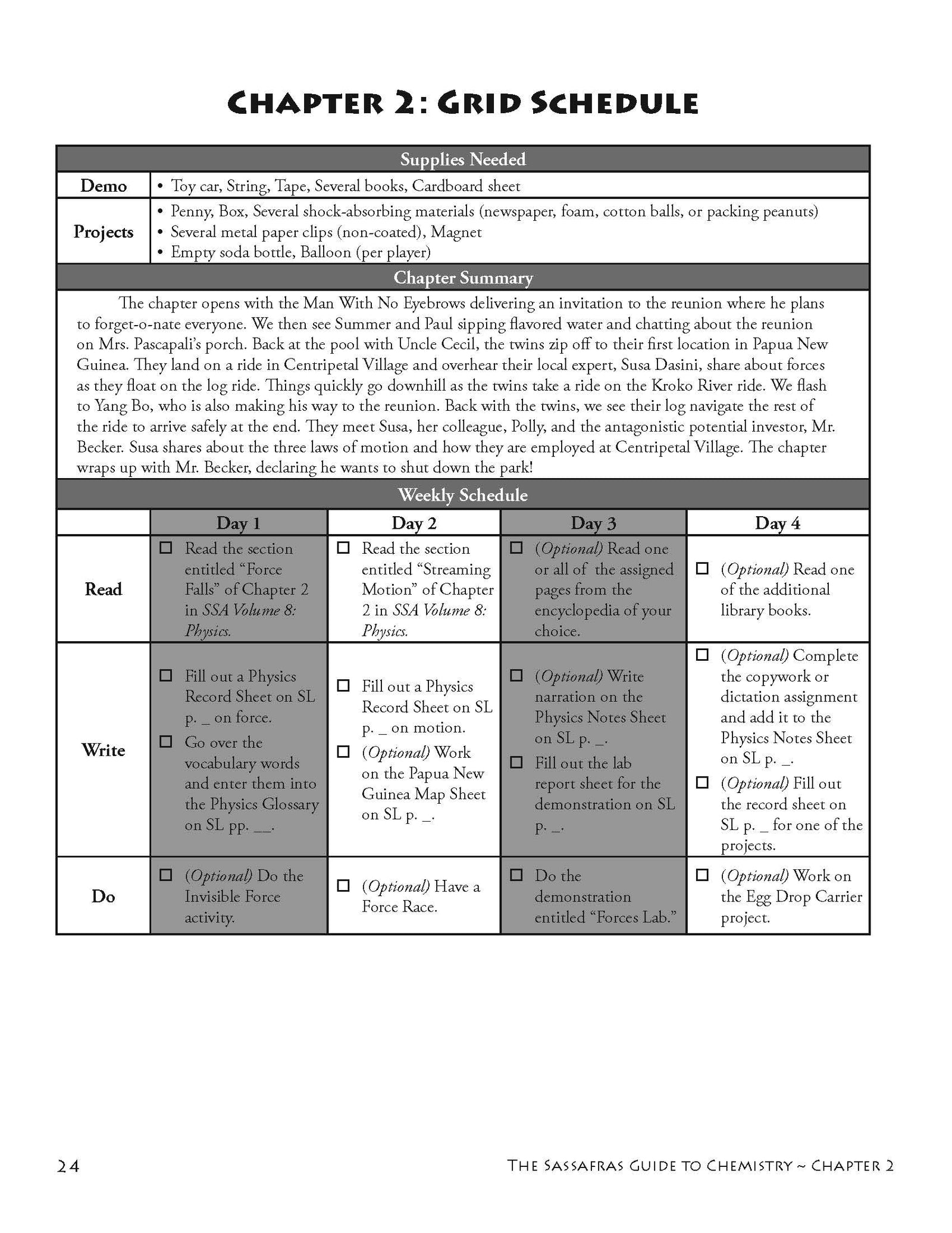 The Sassafras Guide to Physics