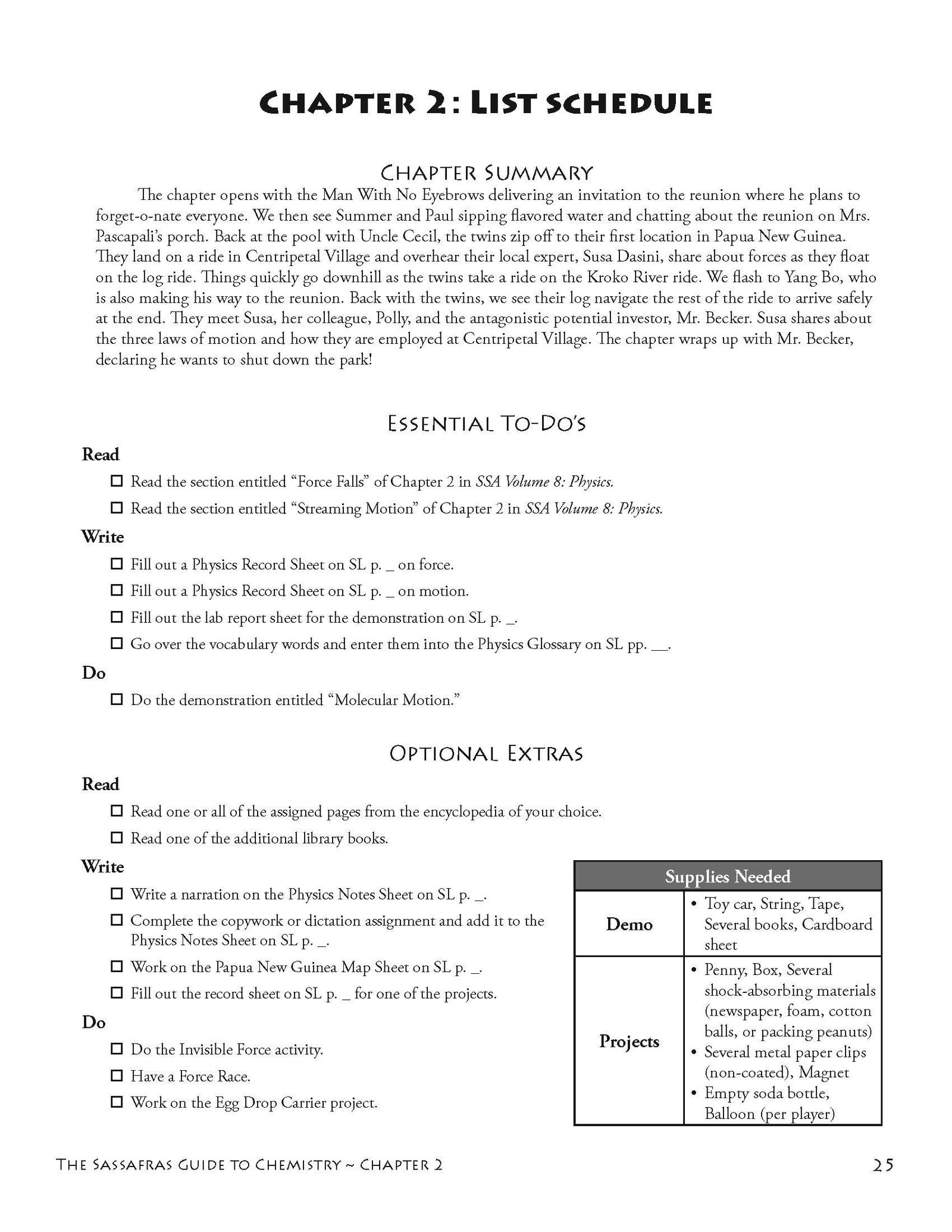 The Sassafras Guide to Physics