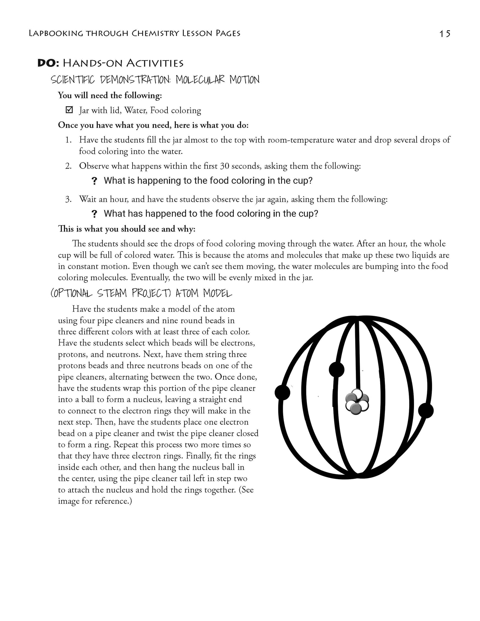 Lapbooking through Chemistry with the Sassafras Twins