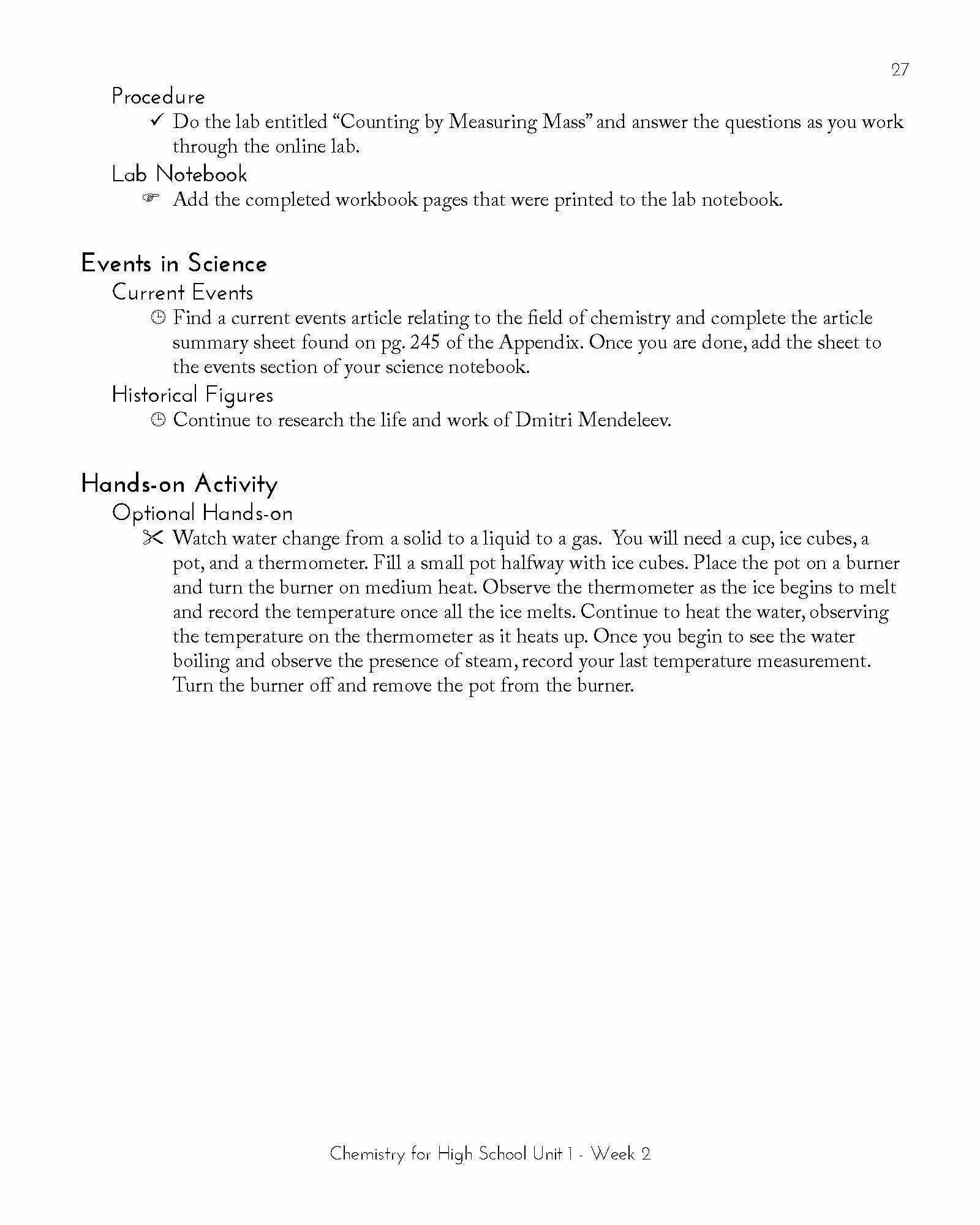 High School eBook Guide for Chemistry
