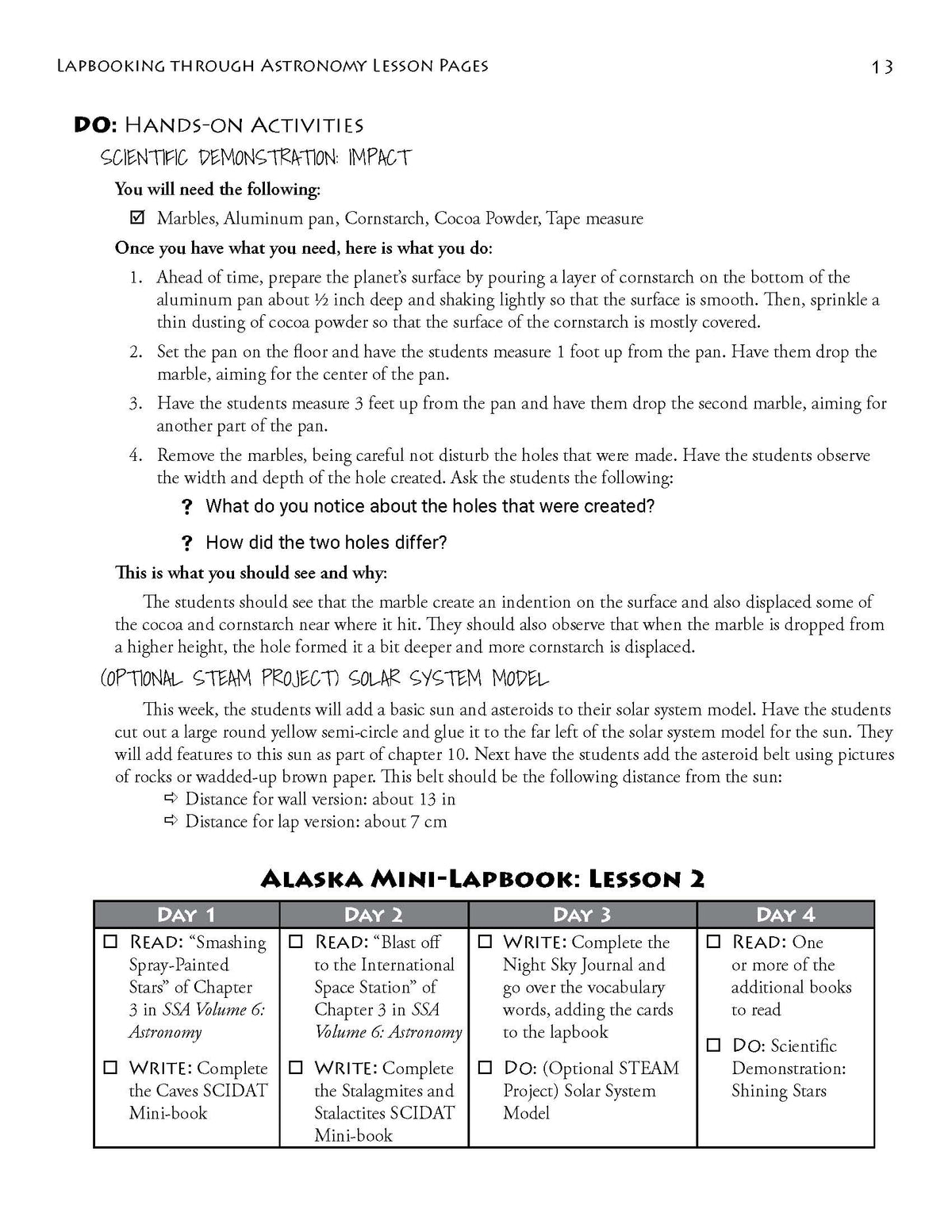 Lapbooking through Astronomy with the Sassafras Twins