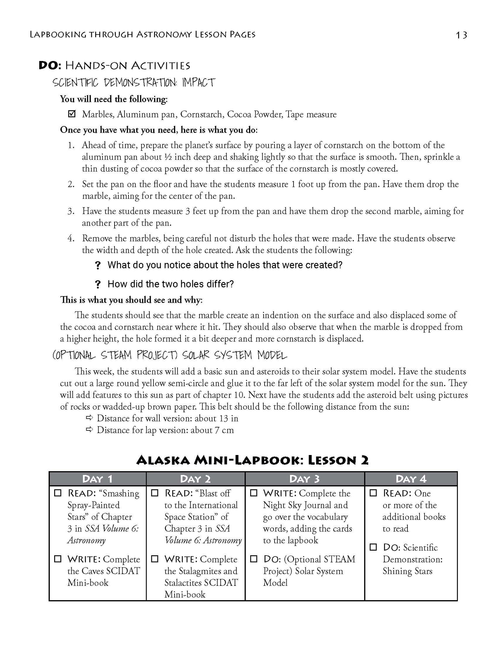 Lapbooking through Astronomy with the Sassafras Twins
