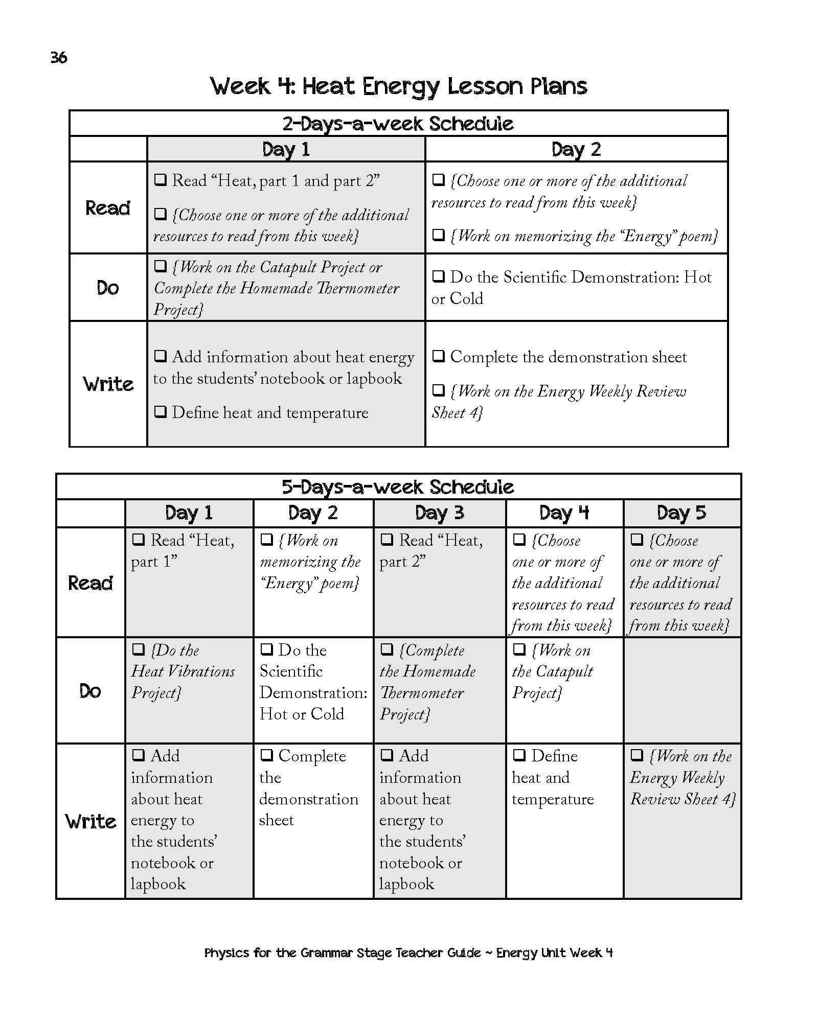 Physics For The Grammar Stage Printed Combo {3rd Edition}