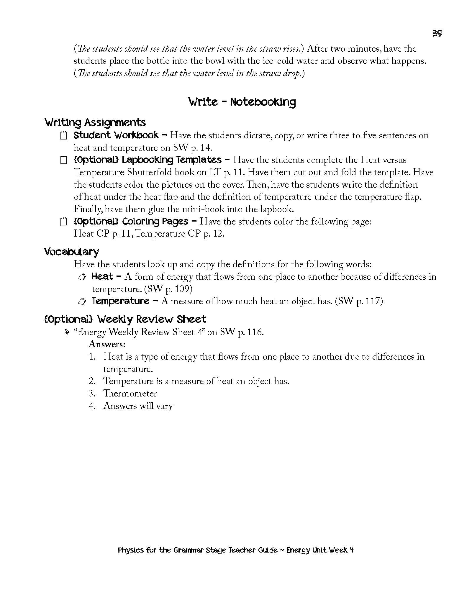 Physics For The Grammar Stage Printed Combo {3rd Edition}