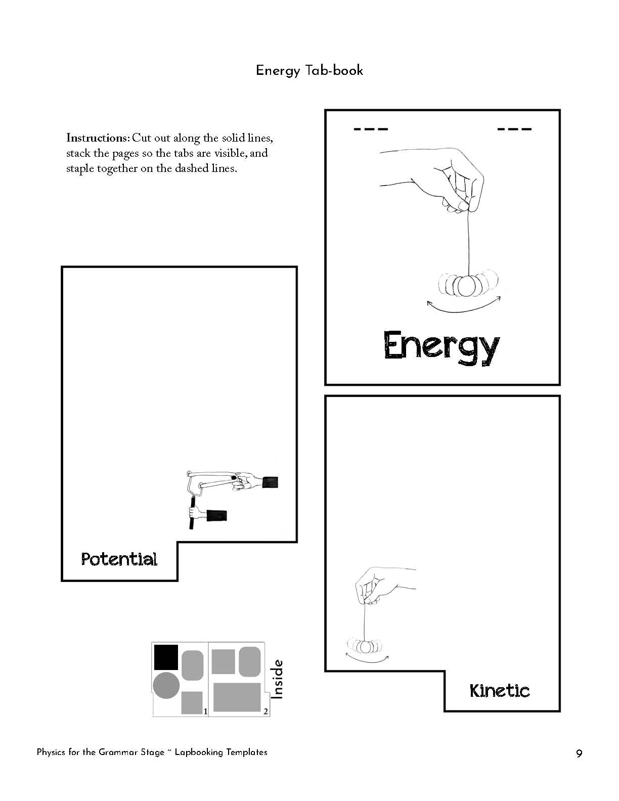Physics for the Grammar Stage Lapbooking Templates