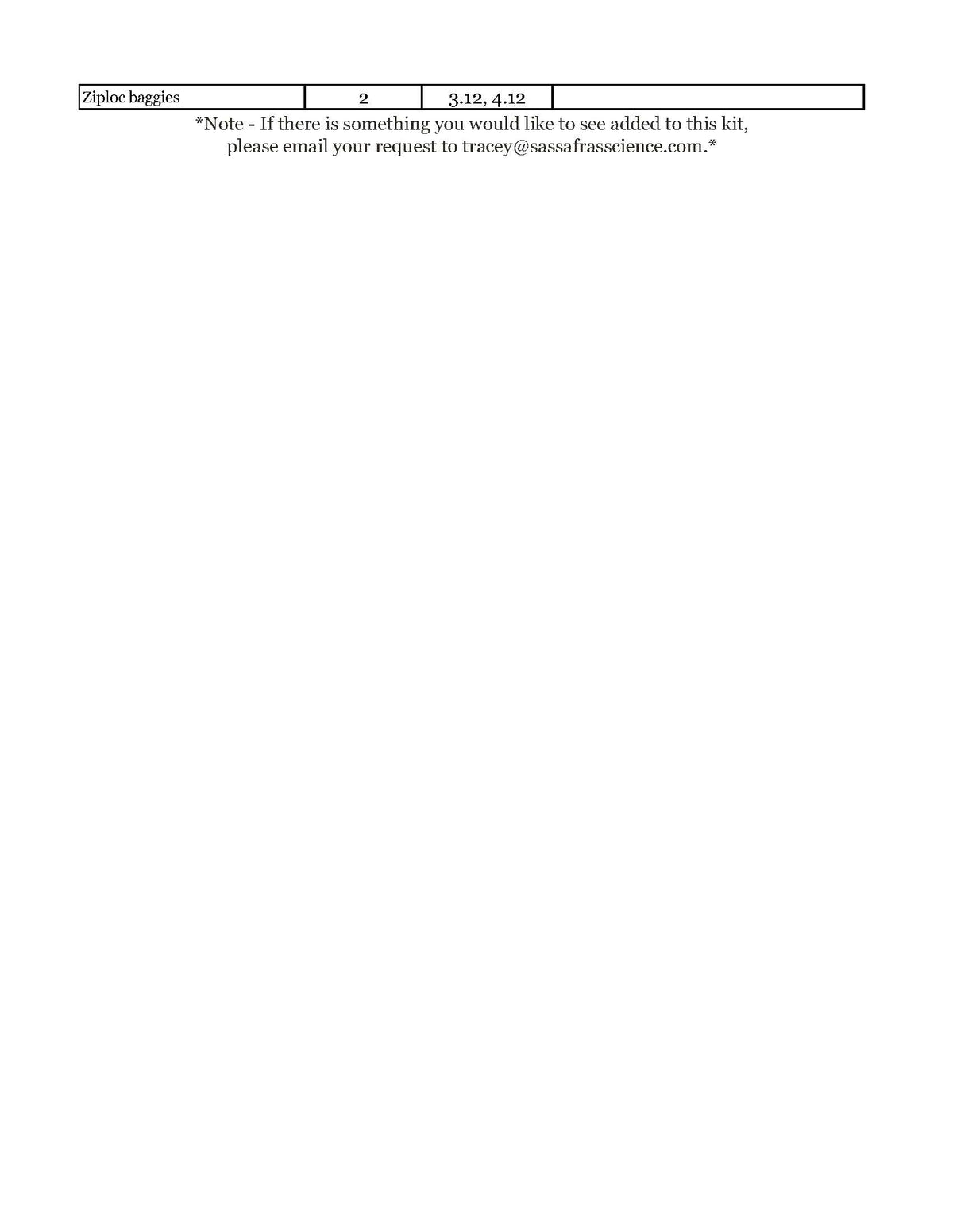 The Sassafras Science Adventures Year 2 Experiment Kit | Elemental Science