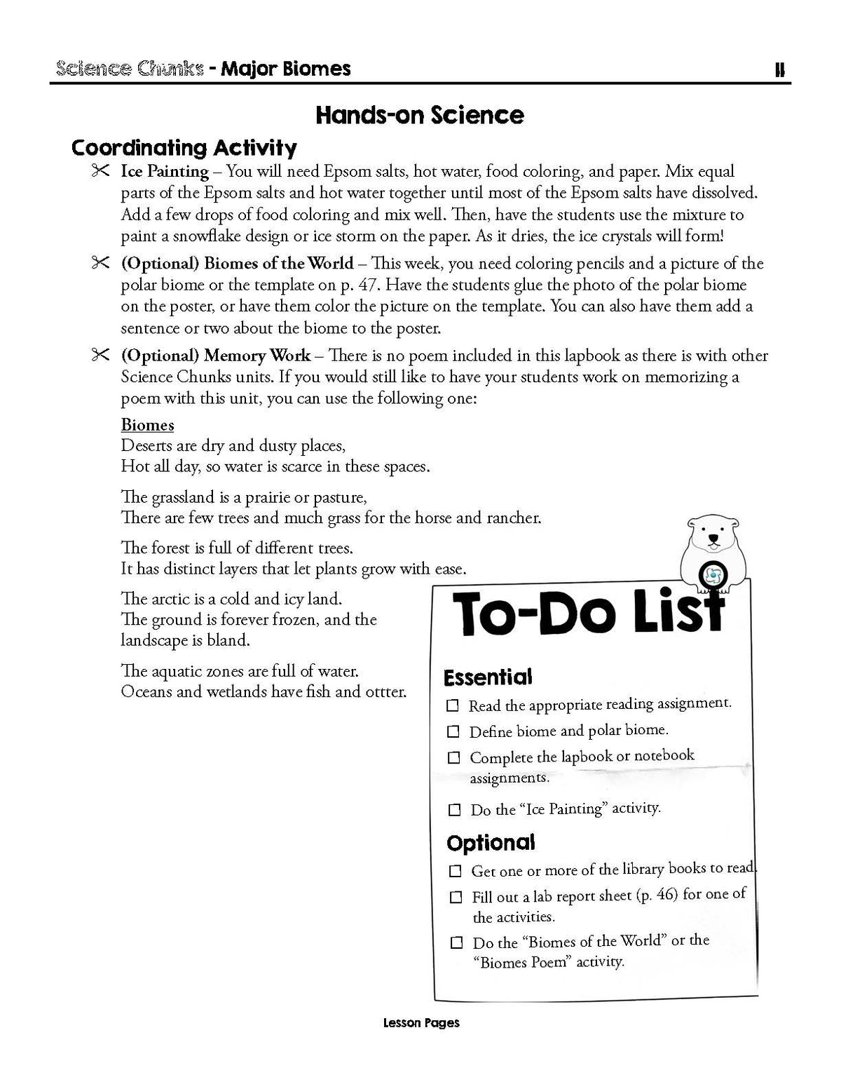 Science Chunks Major Biomes Unit | Elemental Science
