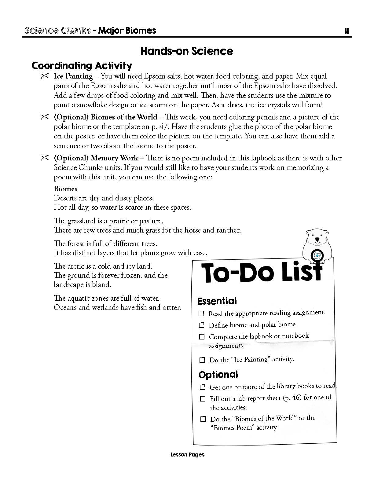 Science Chunks Major Biomes Unit | Elemental Science
