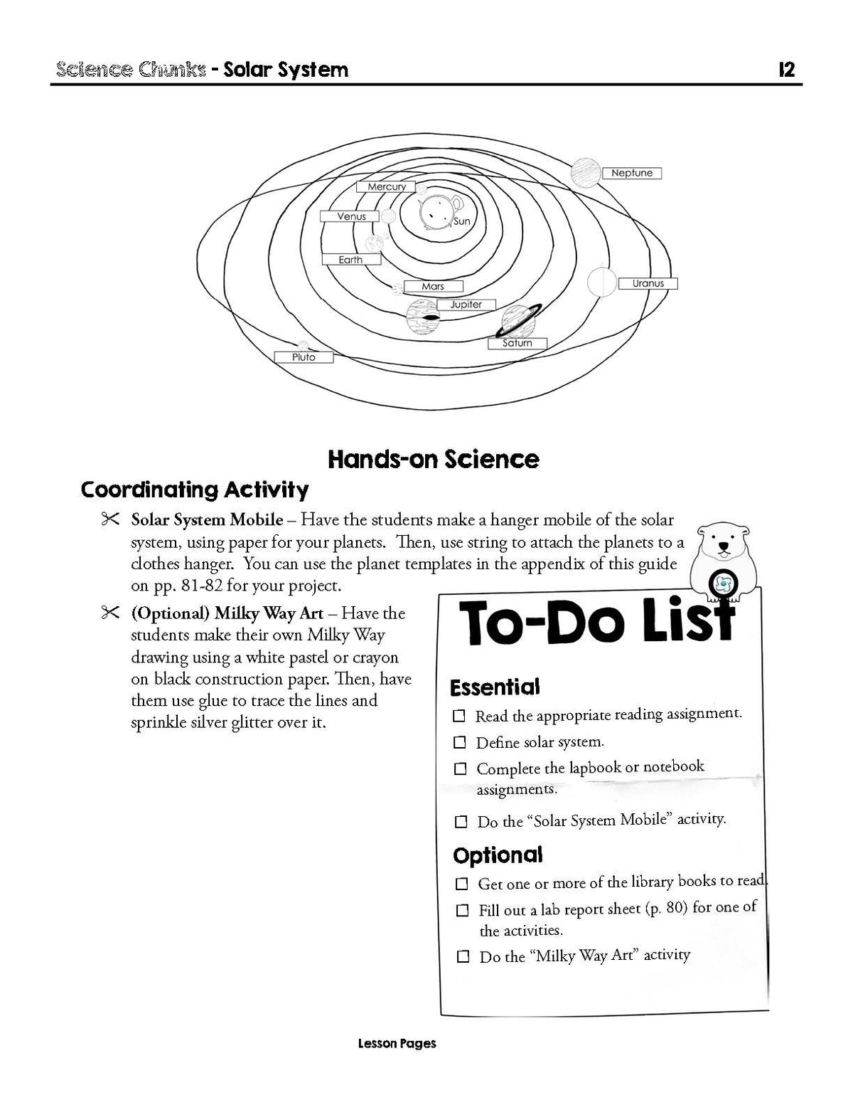 Science Chunks Solar System Unit | Elemental Science