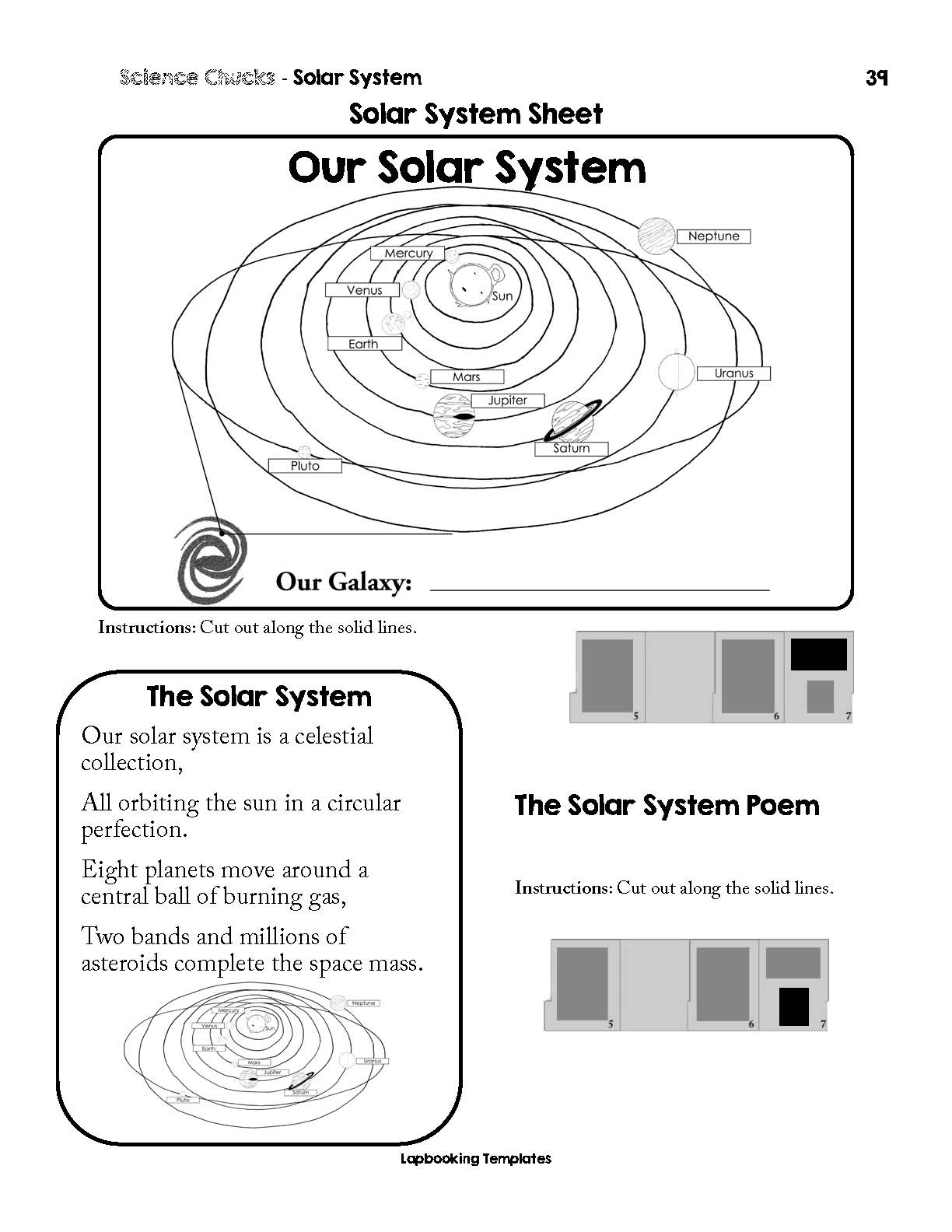 Science Chunks Solar System Unit
