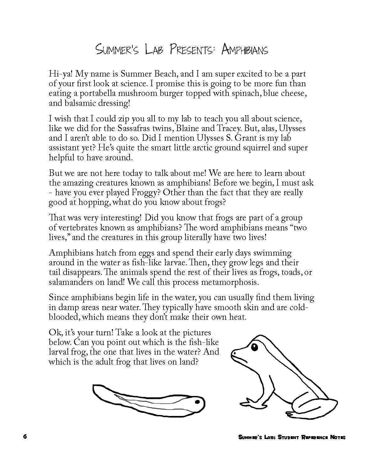 Summer's Lab Reference Notes | Elemental Science