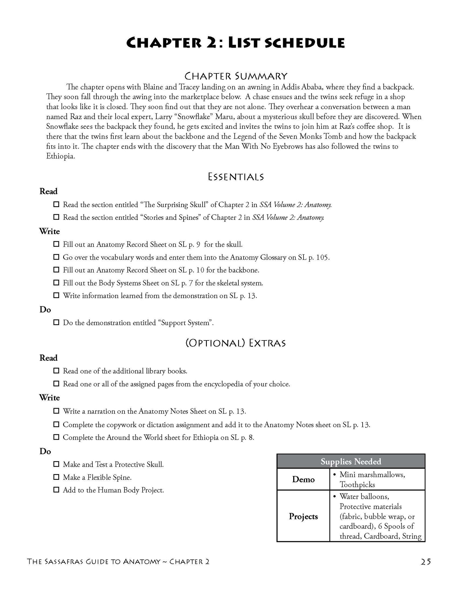 The Sassafras Guide to Anatomy | Elemental Science