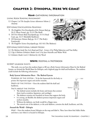The Sassafras Science Adventures Volume 2: Anatomy (eBook Combo)