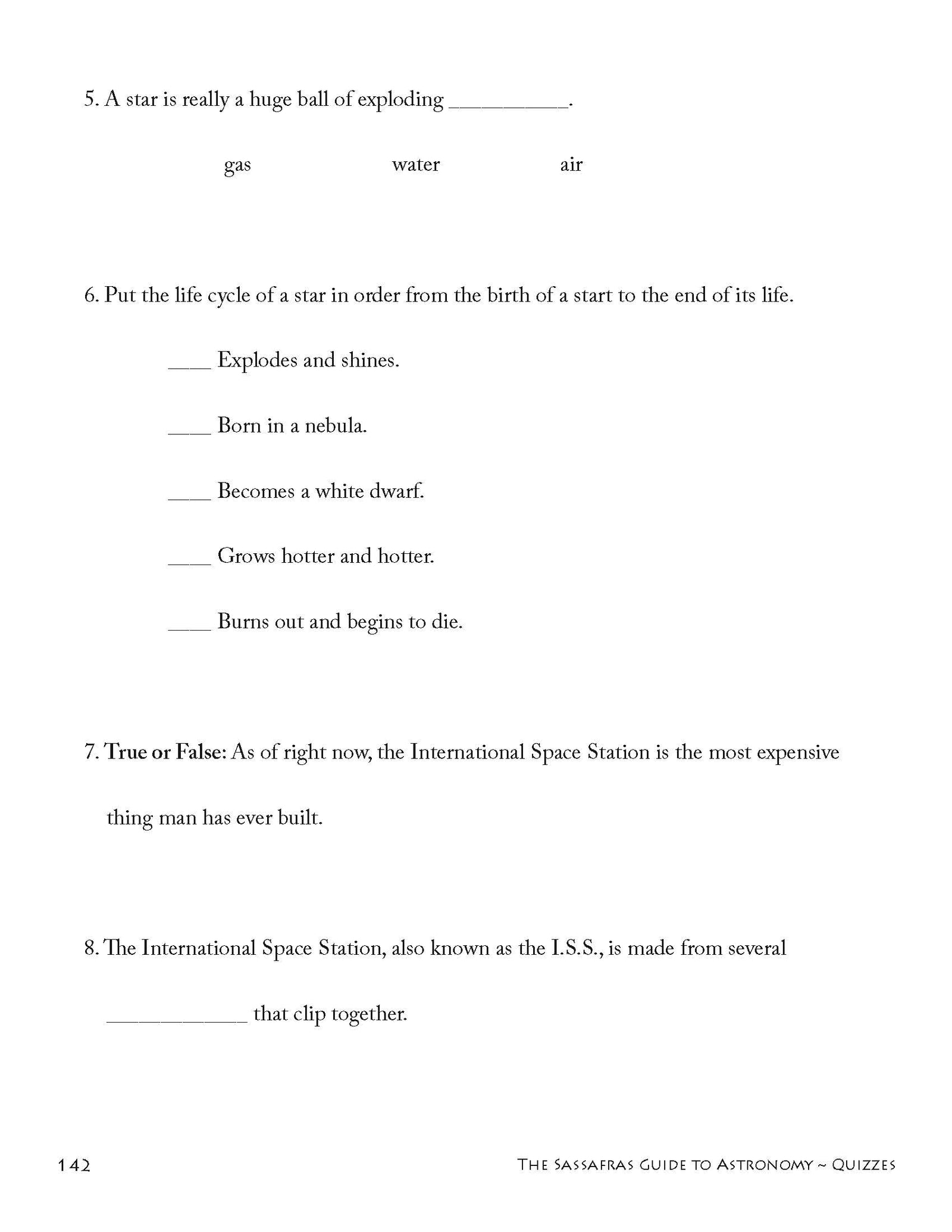 The Sassafras Guide to Astronomy | Elemental Science