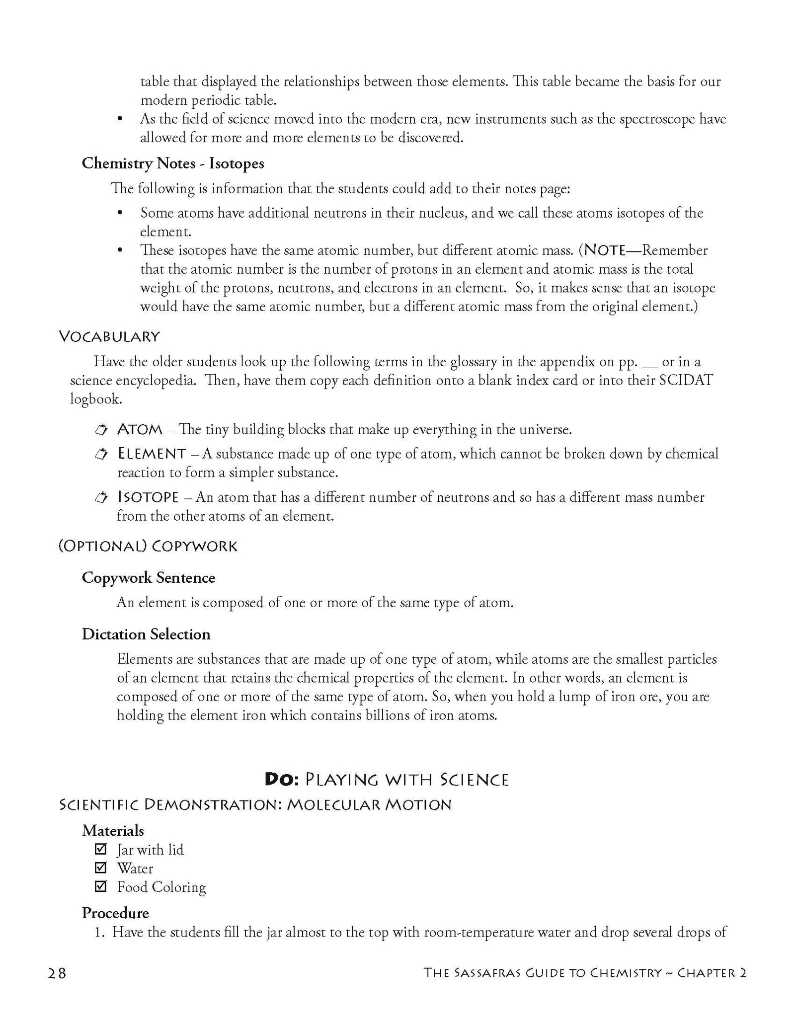 The Sassafras Science Adventures Volume 7: Chemistry (eBook Combo) | Elemental Science