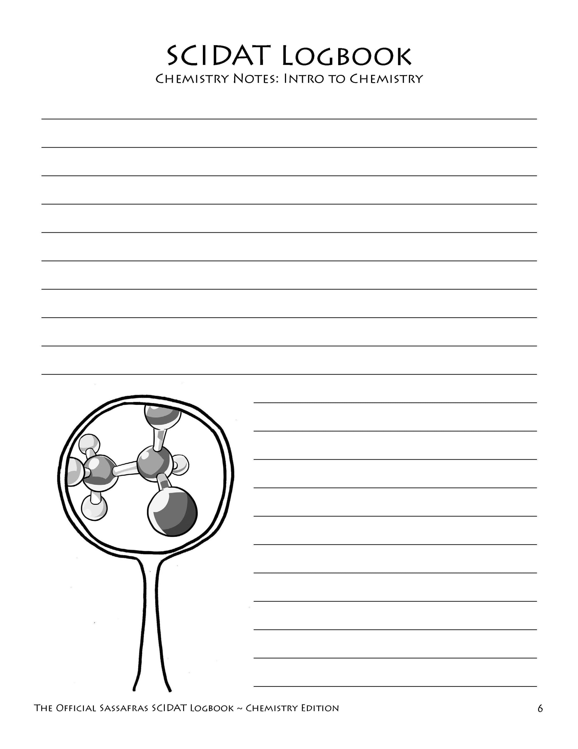 The Official Sassafras SCIDAT Logbook: Chemistry Edition - elementalscience.com