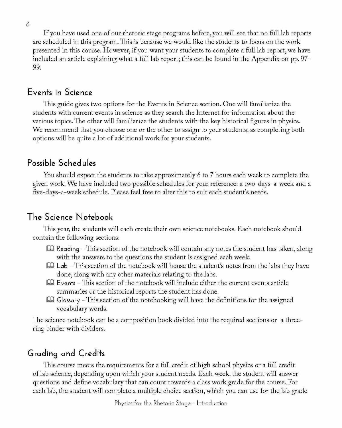 Classic - Physics For The Rhetoric Stage EBook Guide