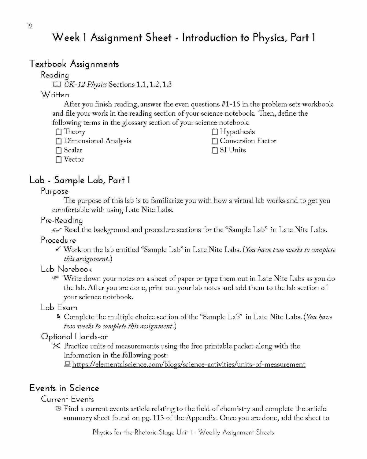 Classic - Physics For The Rhetoric Stage EBook Guide