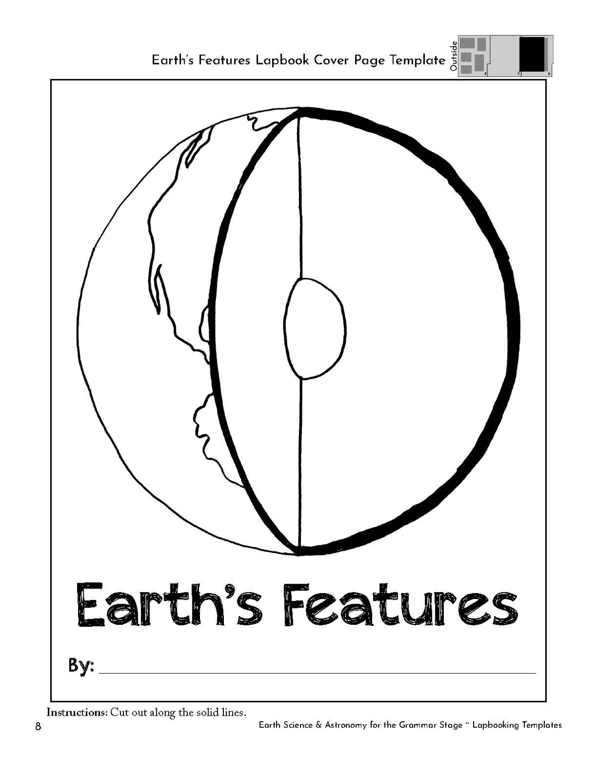 Earth Science & Astronomy for the Grammar Stage Lapbooking Templates {3rd Edition}