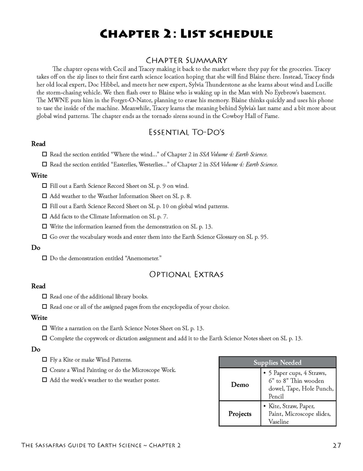 The Sassafras Science Adventures Volume 4: Earth Science Printed Combo | Elemental Science