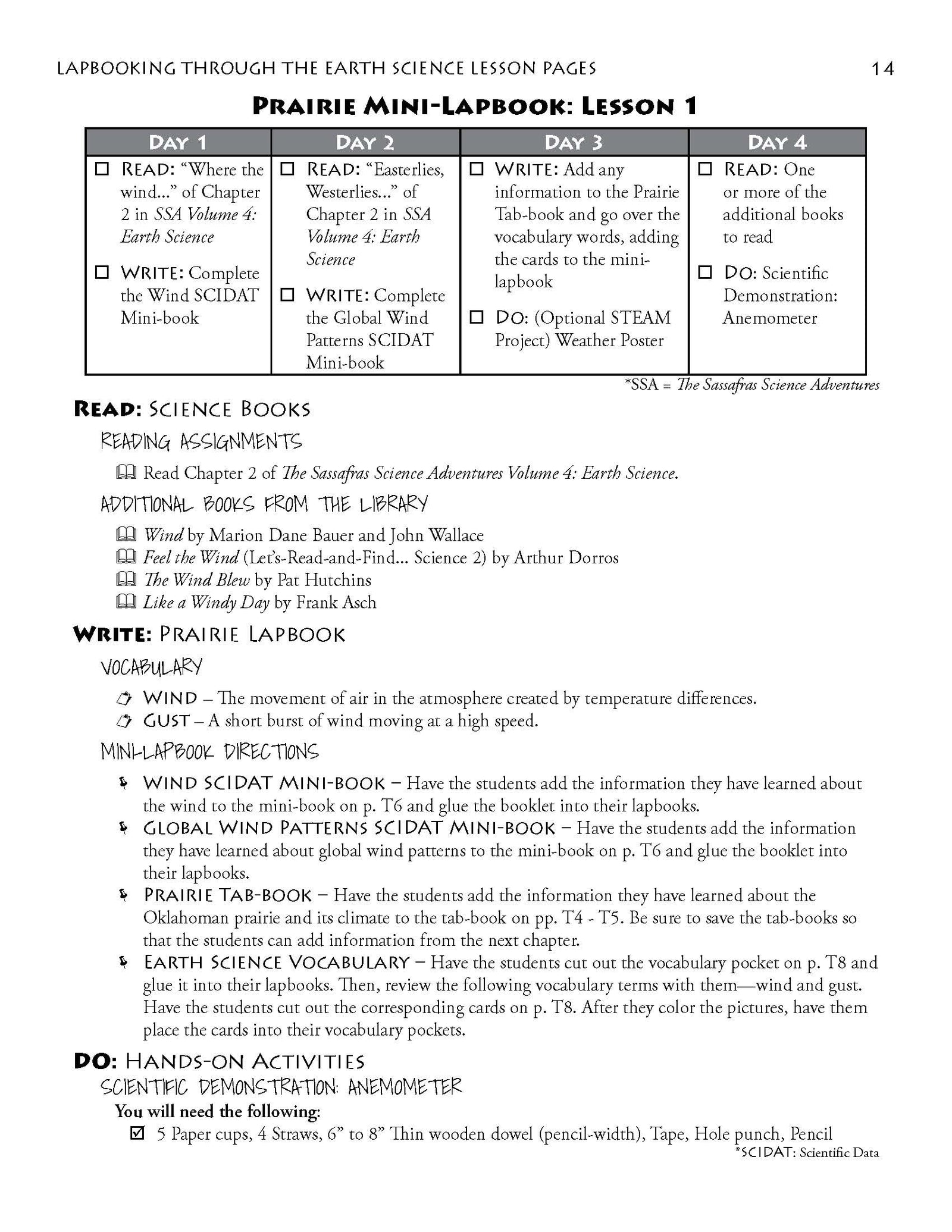 Lapbooking through Earth Science with the Sassafras Twins