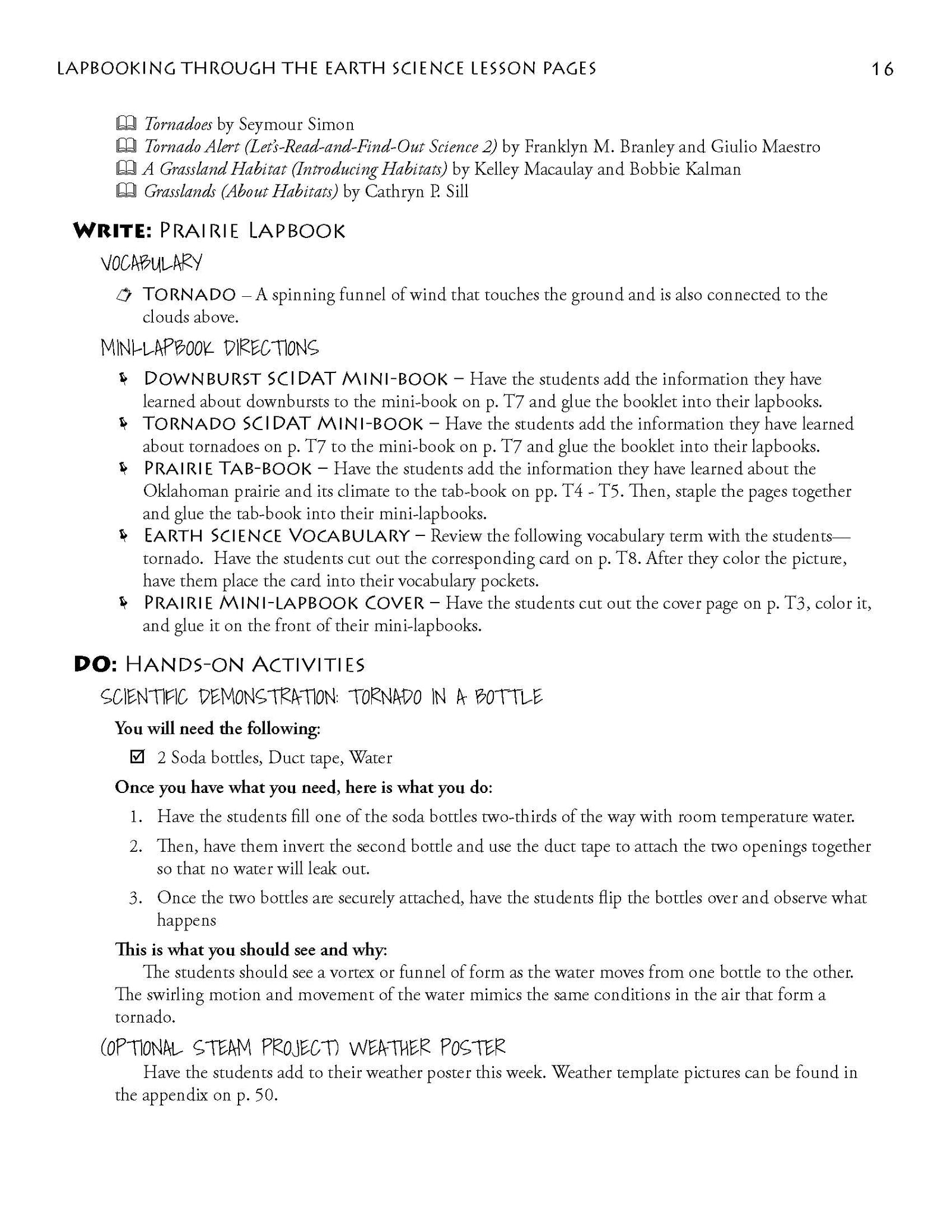 Lapbooking through Earth Science with the Sassafras Twins
