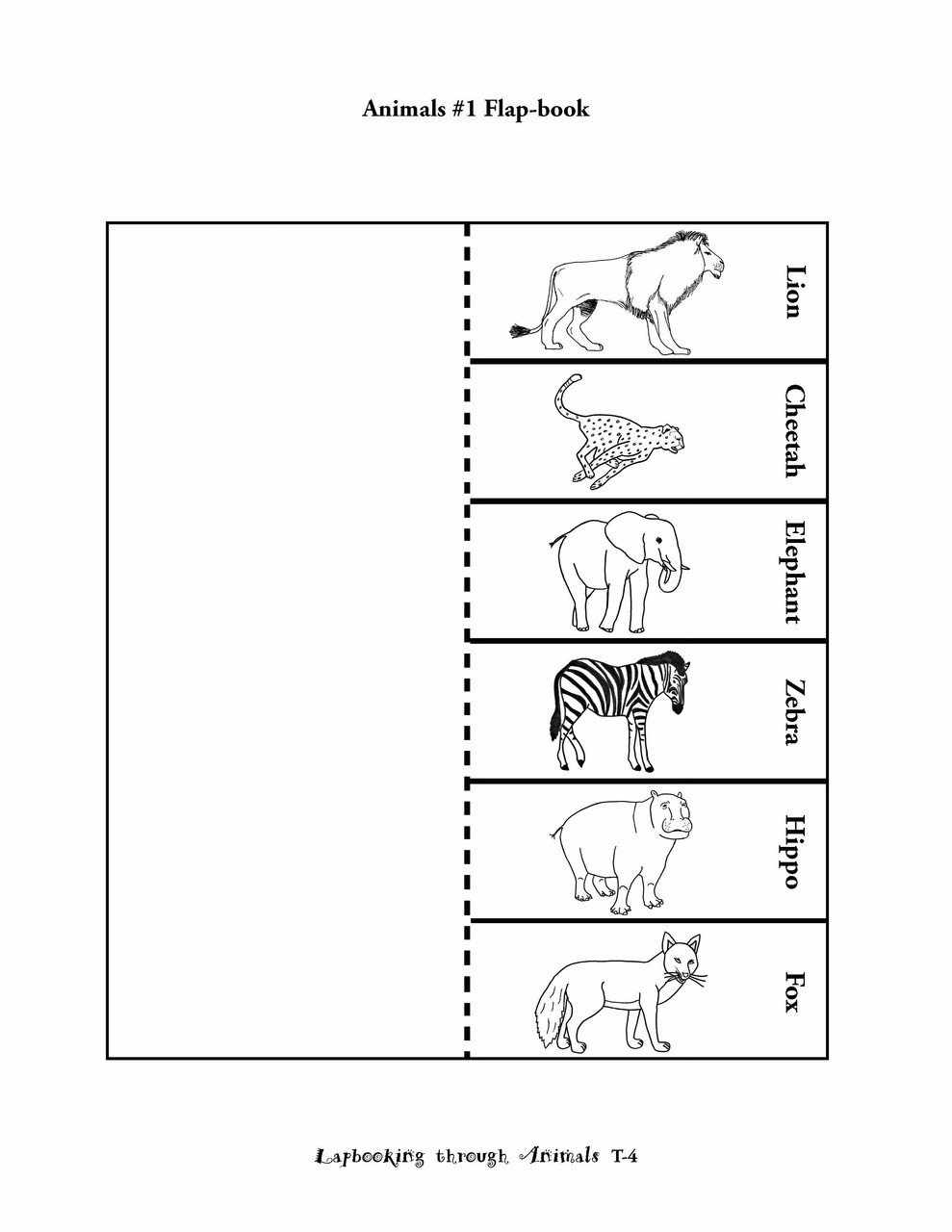 Science Lapbook - Lapbooking Through Animals (eBook)