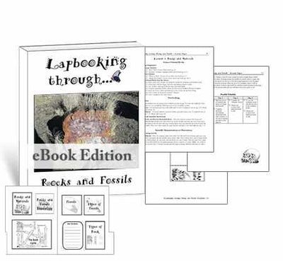 Get the templates and lessons you need to create a lapbook about rocks for homeschool science.