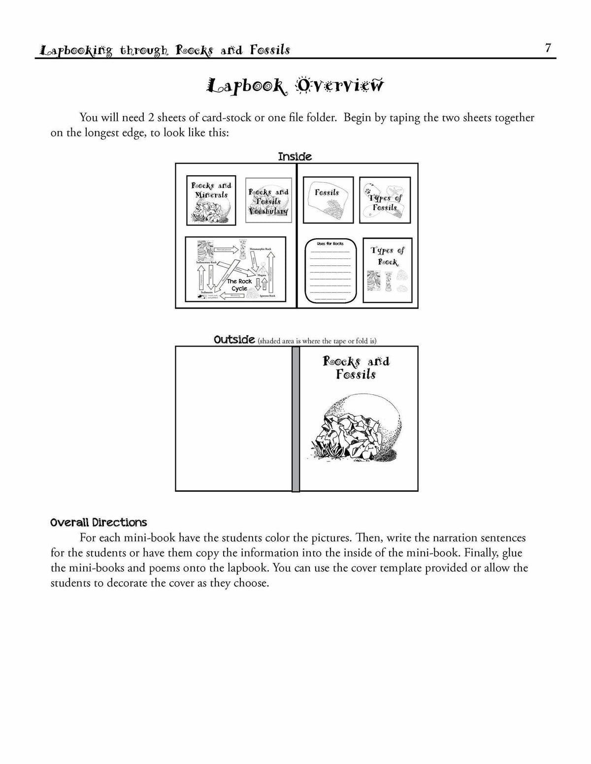 Science Lapbook - Lapbooking Through Rocks And Fossils (eBook)