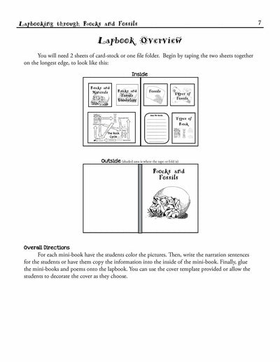 Science Lapbook - Lapbooking Through Rocks And Fossils (eBook)