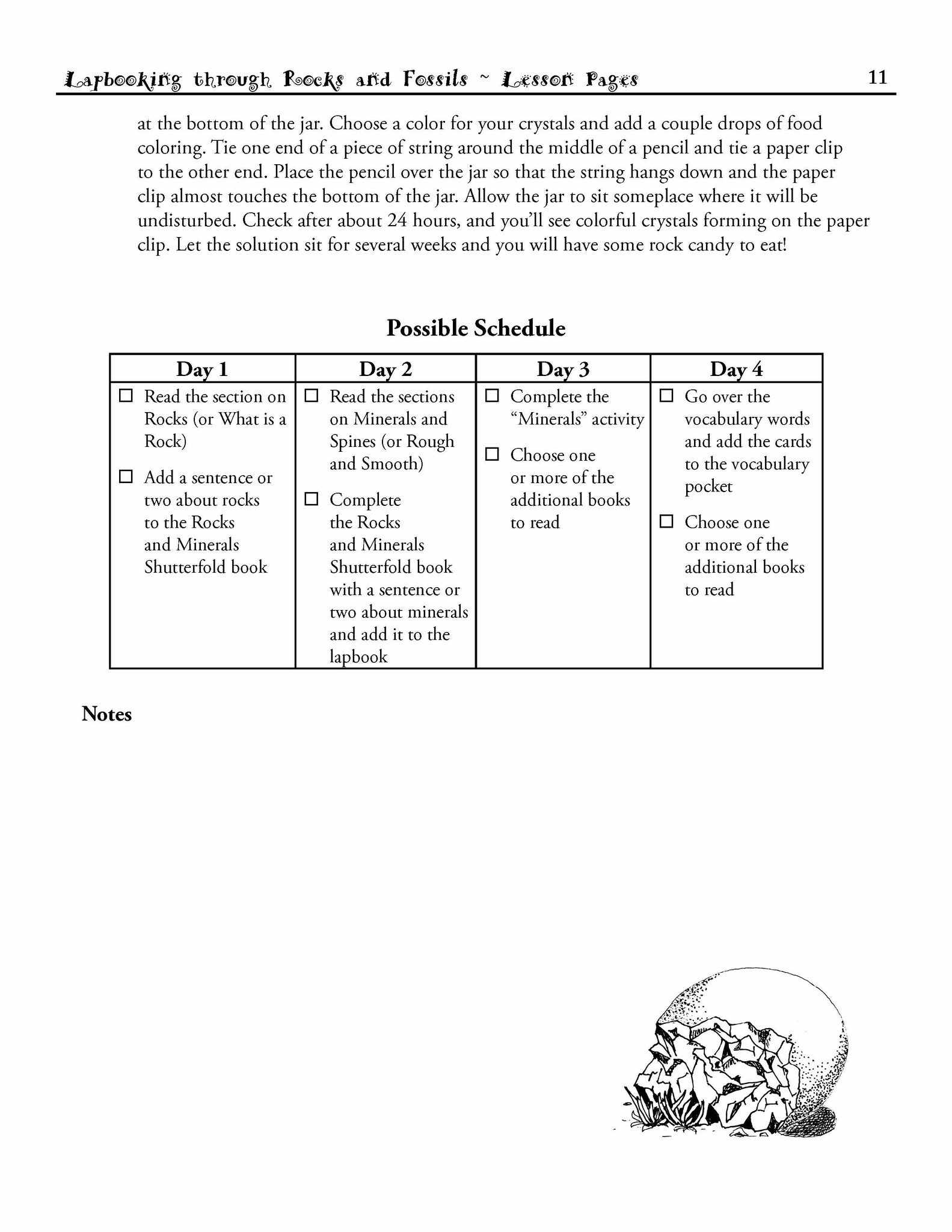 Science Lapbook - Lapbooking Through Rocks And Fossils (eBook)