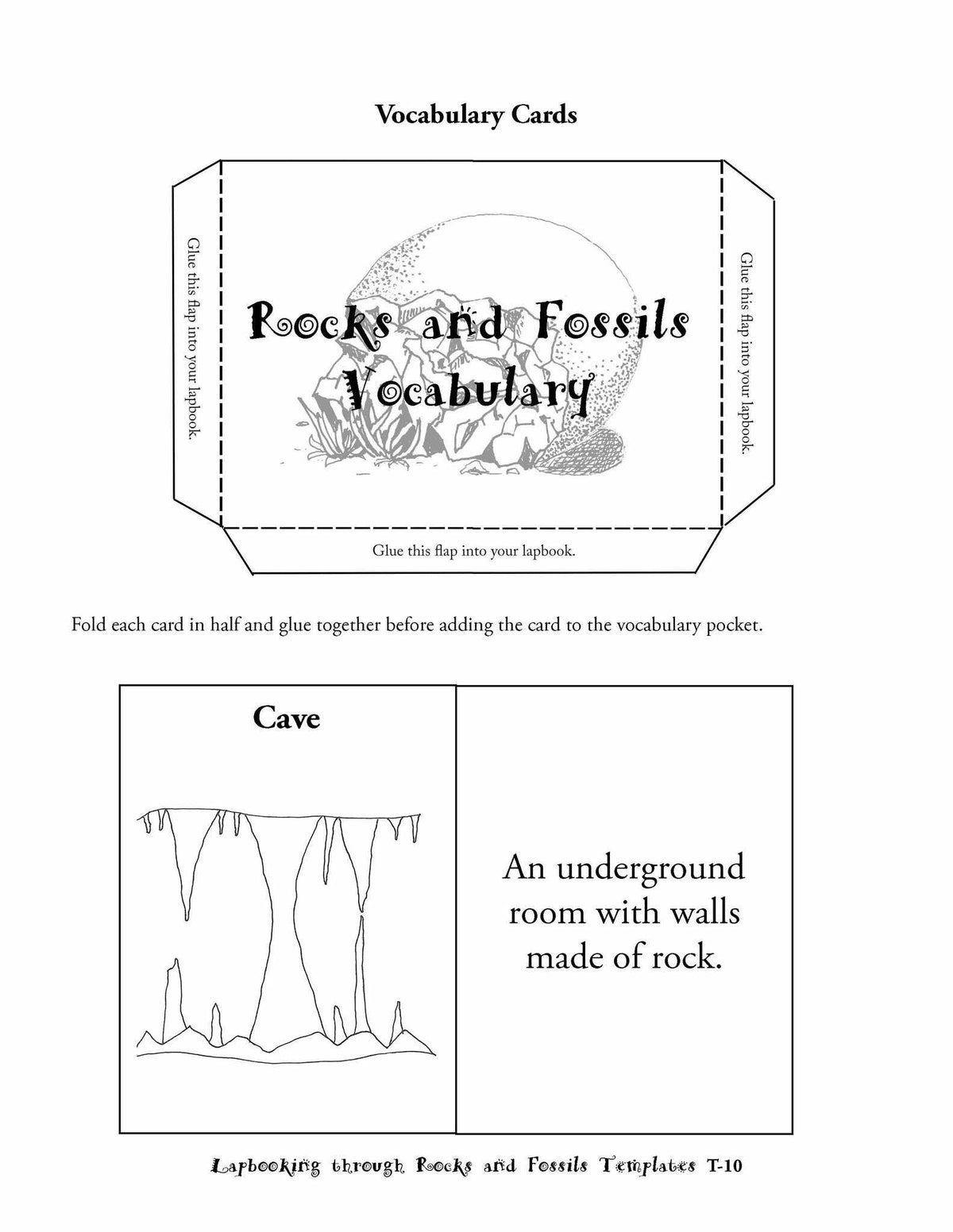 Science Lapbook - Lapbooking Through Rocks And Fossils (eBook)