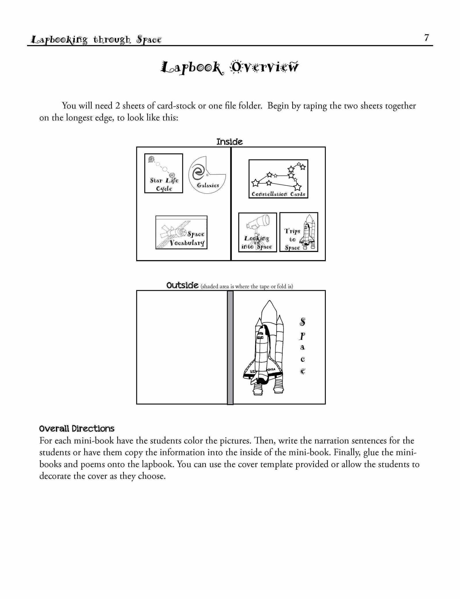 Lapbooks - Lapbooking Through Space (eBook)