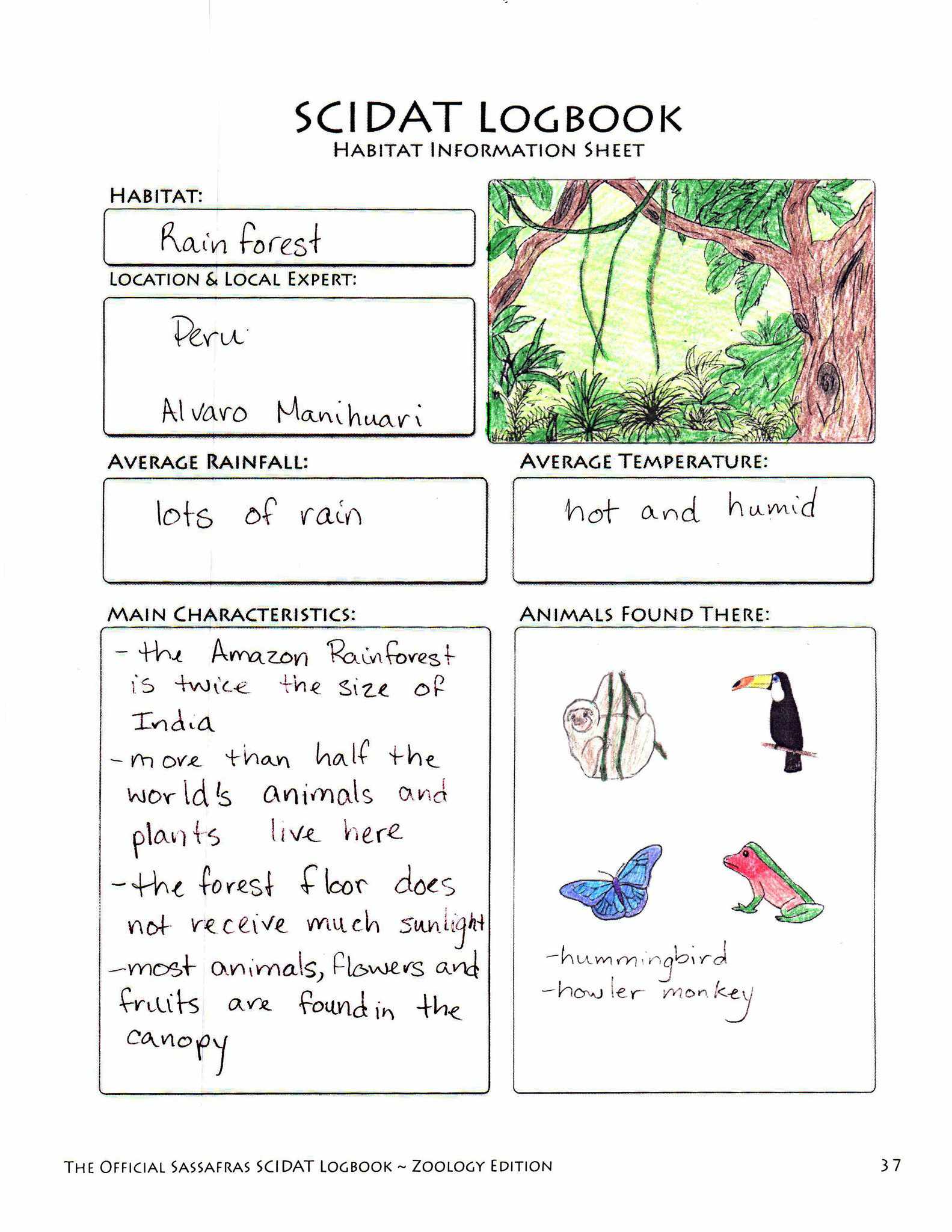The Official Sassafras SCIDAT Logbook: Zoology Edition | Elemental Science